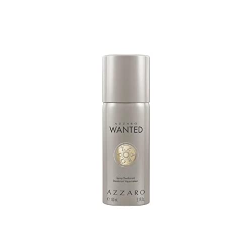 Azzaro Wanted, Desodorante Antitranspirante en Vaporizador Spray de Alta Protección para Hombre, Suavemente perfumado, 150 ml