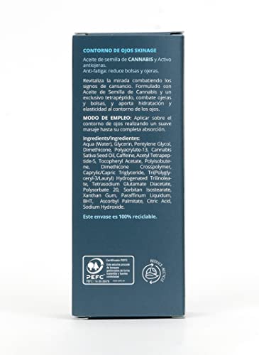 Babaria - Contorno de ojos para hombre - Contorno de ojos anti-fatiga men - Crema que combate los signos del cansancio - 100% Vegano - 15 m