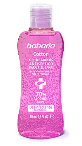 BABARIA Gel de manos hidroalcohólico cotton, 50 ml