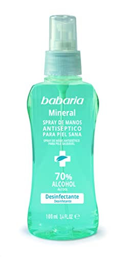 BABARIA MINERAL GEL DE MANOS HIGIENIZANTE SPRAY 70% ALCOHOL 100ML