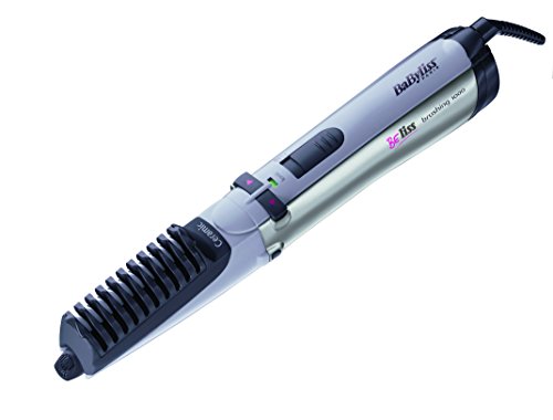 BaByliss 2735E - Cepillo rotativo de aire caliente, 4 cabezales, base cerámica, con tecnología iónica, 1000 W, 2 velocidades/temperaturas y neceser incluido