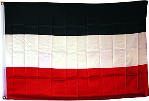 BANDERA DEL II REICH ALEMAN. IMPERIO ALEMAN S XIX-XX. CALIDAD RASO PREMIUM. TAMAÑO GRANDE 150X90