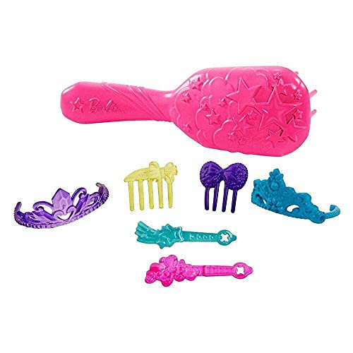 Barbie Dreamtopia Muñeca sirena con pelo de colores, accesorios y peine de juguete (Mattel GTF39)
