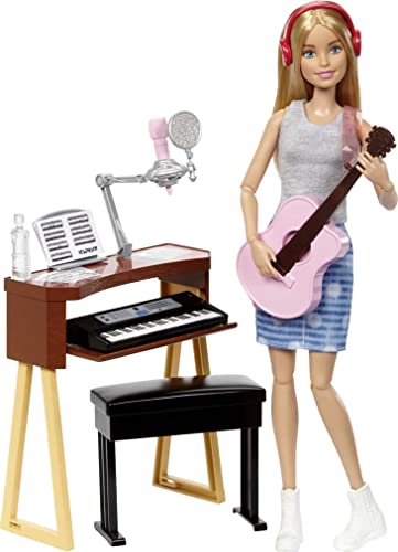 Barbie Quiero Ser Compositora, muñeca rubia con accesorios (Mattel FCP73)