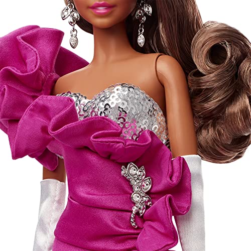 Barbie Signature Colección Rosa, muñeca rubia de colección de juguete (Mattel GXL13)