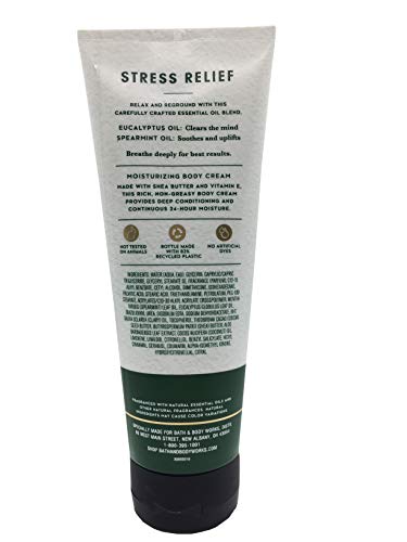 Bath & Body Works Aromatherapy Stress Relief Eucalyptus Spearmint Body Cream 8 oz / 226 g by Bath & Body Works