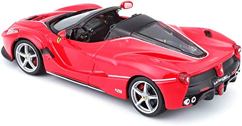 Bburago Maqueta de LaFerrari Aperta Ferrari Ferrari (Escala 1:43), Color Rojo