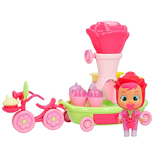 BEBÉS LLORONES LÁGRIMAS MÁGICAS Flowers Playset | Playset del Personaje Rose y 17 Accesorios para Simular Crear Perfumes | Juguete para Niños y Niñas +3 Años