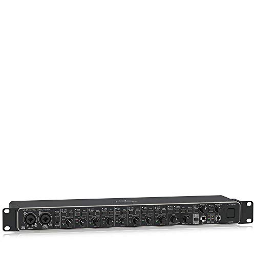 Behringer UMC1820 - Interfaz de audio/MIDI USB 18x20 Audiophile con preamplificadores de micrófono Midas, 24 bit, 96 kHz