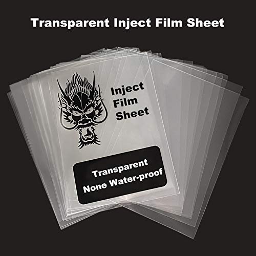 BENECREAT 30 Hojas Película Impermeable de Transparencia para Láser y Inyección de Tinta A4 (29.6x21cm) Pet Película de Transferencia de Impresión para Serigrafía