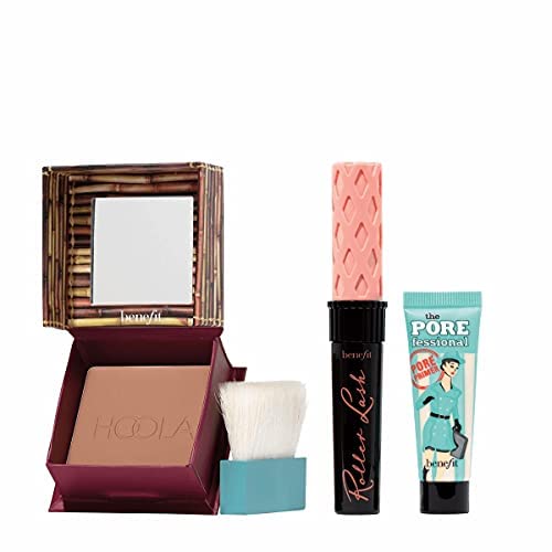 Benefit Hot for the Holidays Máscara de rizador de tamaño completo y bronceador mate, además de mini imprimación de poros (Vale £63.50)