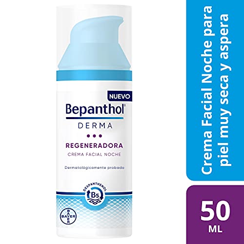 BEPANTHOL Derma Regeneradora Crema Facial Noche, Piel Muy Seca Y Sensible, 50 Mililitro