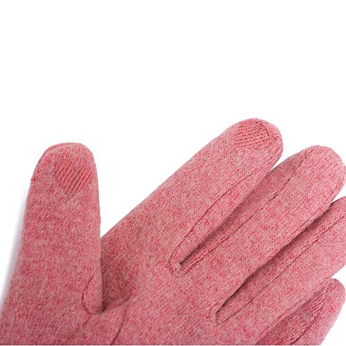 B/H Guantes elásticos cálidos a Prueba de Viento,Guantes Gruesos y cálidos de Felpa,Guantes de Ciclismo con Pantalla táctil,Color Caqui,Guantes Deportivos Unisex al Aire Libre cálidos