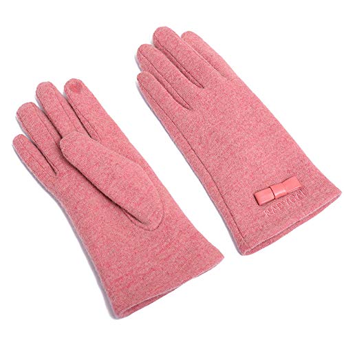 B/H Guantes elásticos cálidos a Prueba de Viento,Guantes Gruesos y cálidos de Felpa,Guantes de Ciclismo con Pantalla táctil,Color Caqui,Guantes Deportivos Unisex al Aire Libre cálidos