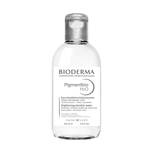 Bioderma PigmentBio H2O, Agua Micelar Suave Para Limpiar Manchas Oscuras, 250 ml