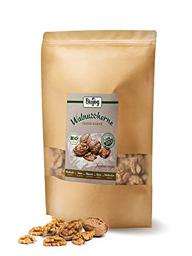 Biojoy Nueces peladas orgánicos, Juglans regia (1 kg Mitades)