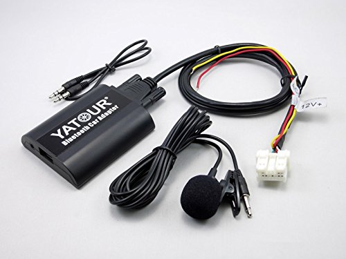 Bluetooth Adaptador kompatibel mit Infiniti para coche, estéreo digital AUX manos libres con y entrada audio 3,5 mm para 350 Z, Almera, Almera 1995-2011(BTA-NIS)