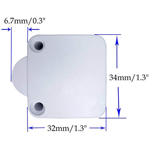 BlueXP 2 Piezas Armario Interruptor para Puerta del Gabinete del Interruptor de la Puerta se Apaga Cuando la Puerta Está Cerrada el Interruptor Presiona el Interruptor de Arranque Colore Negro