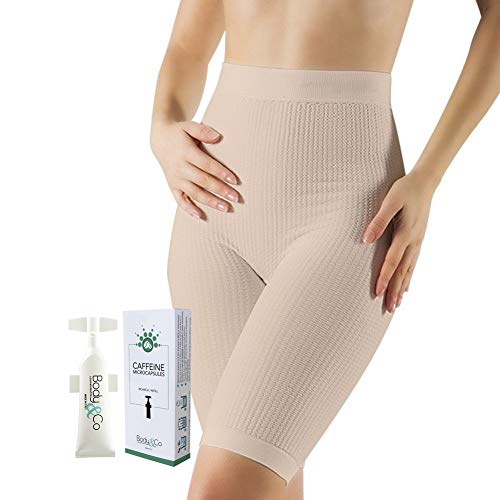 Body&Co Short clásico en Microfibra Suave con acción de Masaje y microcápsulas sin cafeína Que queman Grasa y anticelulíticos