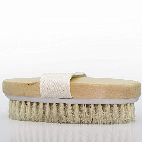 Boolavard Dry Skin Body Brush - Mejora la salud y la belleza de la piel - Cerdas naturales