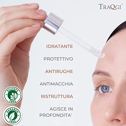 BOREZIA Suero Facial Ácido Hialurónico Puro 100% Baba de Caracol Vitamina C BIO Antiarrugas Antiedad Manchas Hidratantes Cicatrices Acné Espinillas Cuello y Escote, 100% Made in Italy.