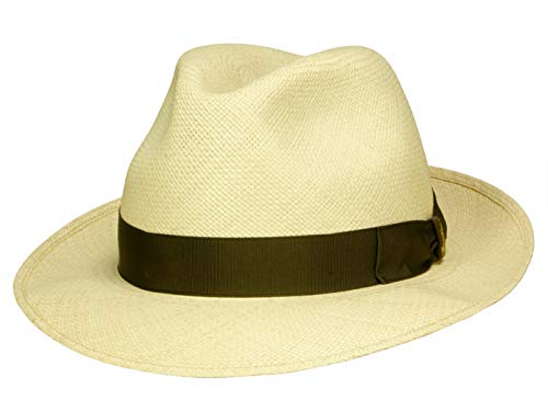 Borsalino - Sombrero Panamá - para mujer Natur-Braun (714-2) 62 cm