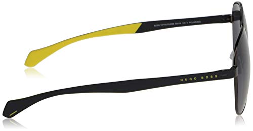 Boss 1077/S, Gafas de Sol Hombre, rutenio Opaco Nero, 60