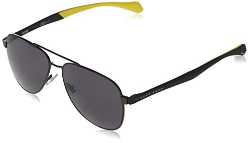 Boss 1077/S, Gafas de Sol Hombre, rutenio Opaco Nero, 60