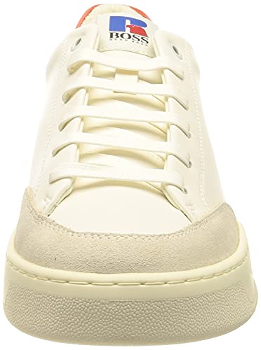 BOSS Baltimore_Tenn_RA, Zapatillas Hombre, Color Blanco Abierto, 43 EU