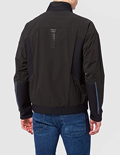 BOSS J_Taurus Chaqueta para Lluvia, Negro1, M para Hombre