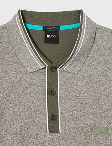 BOSS Paddy 2 Camisa de Polo, Dark Green 306, L para Hombre