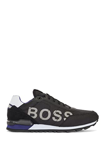 BOSS Parkour_Runn_nylg, Zapatillas Hombre, negro5, 44 EU