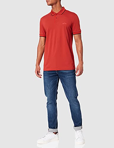 BOSS Paul Curved Camisa de Polo, Medium Red615, S para Hombre