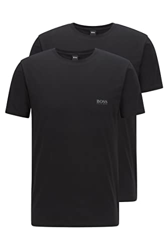 BOSS T-Shirt RN 2p Co/el Camiseta, Negro (Black 001), XXL (Pack de 2) para Hombre