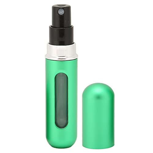 Botella de Perfume de 15 Ml, Atomizador de Perfume con Estilo, Boquilla de Aluminio Anodizado Simple para Viajar en Busca de Perfume(verde)