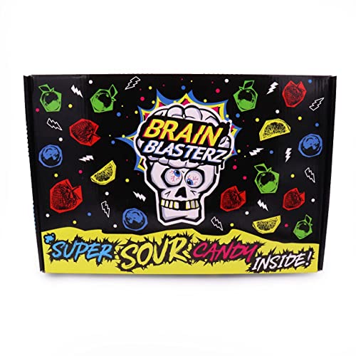 Brain Blasterz ULTIMATE Gift Box | Super sour sweets, Hard Sour Candy, Brain Breakerz, Candy Spray, Lollipop, Brain Bitz, Chew Bars & More