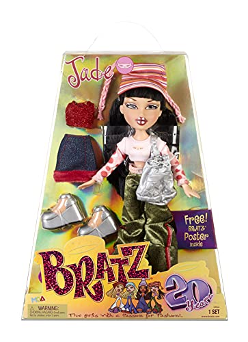 Bratz Edición Especial 20 Años Muñeca de Moda Original Cloe Caja holográfica y póster Coleccionable + Edición Especial 20 Años Muñeca de Moda Original Jade-Caja holográfica y póster-Coleccionable