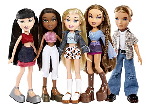 Bratz Edición Especial 20 Años Muñeco de moda original Cameron-Caja holográfica y póster-Coleccionable-Réplica de la versión de 2001-Incluye 2 vestidos, zapatos, bolso y más, color (577768)