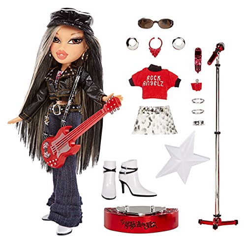 Bratz Rock Angelz Muñeca de Moda de edición Especial 20 Jade-Incluye Guitarra, Ropa, Accesorios, póster y más-Reedición Favorita de los Fans-Coleccionable-Edad: 7+ años, Color (577805)