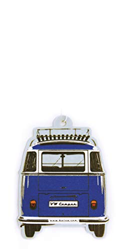 Brisa VW Collection - Volkswagen Furgoneta Hippie Bus T1 Van Ambientador para Coche, Desodorante del Vehículo, Difusor de Perfume y Fragancia, Accesorios para automóviles/Regalo (Aire del Mar/Azul)