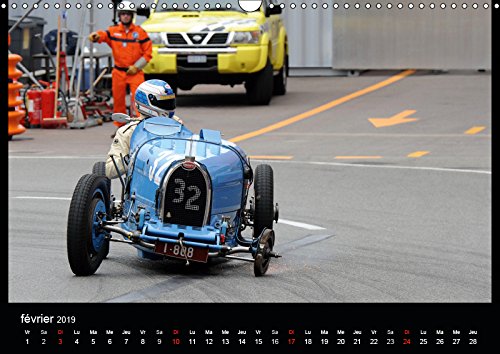 Bugatti en course a monaco (calendrier mural 2019 din a3 horizontal) - ettore bugatti a signe un myt (Calvendo Art): Ettore Bugatti a signé un mythe (Calendrier mensuel, 14 Pages )