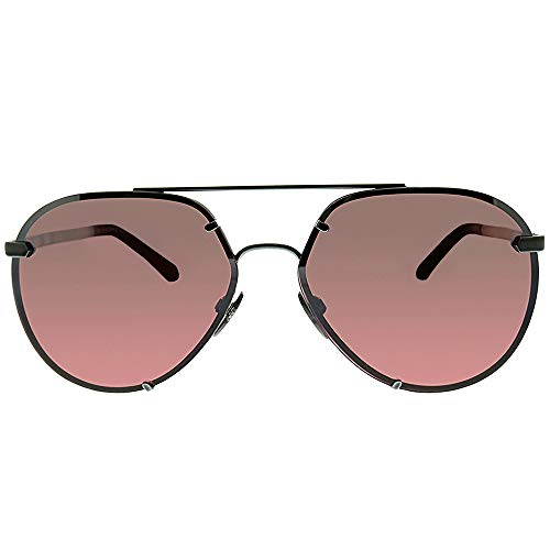 Burberry Men's Pilot Sunglasses, Dark Gunmetal/Pink Mirror, One Size