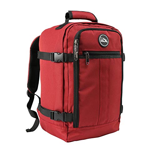 Cabin Max Metz 20L 40x20x25 cm Maleta de Cabina Pequeña Mochila de Viaje Stowaway Ideal para Llevar Debajo del Asiento en Ryanair (Rojo Oxido)