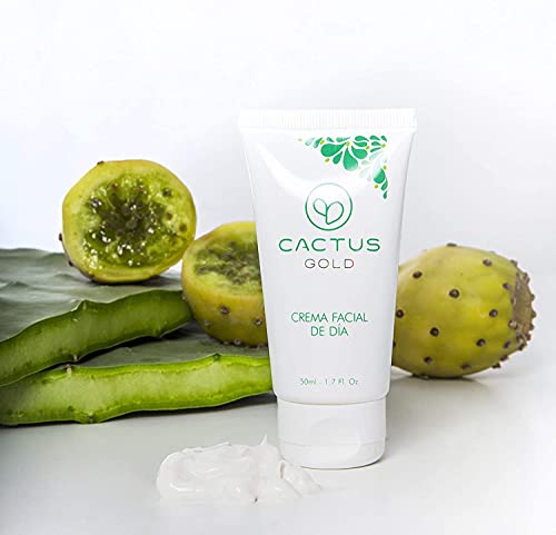 Cactus Gold Crema Facial De Dia Con Aceite De Opuntia | Contiene Aceite De Semilla De Higo Chumbo, 50 Mililitro