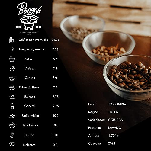 Café en Grano Boconó Specialty Coffee Colombia Café De Especialidad 1 Kg Arábica Tueste Natural Artesano Máquina Espresso V60 Chemex Aeropress Kalita Trazabilidad Completa Cafe En Grano