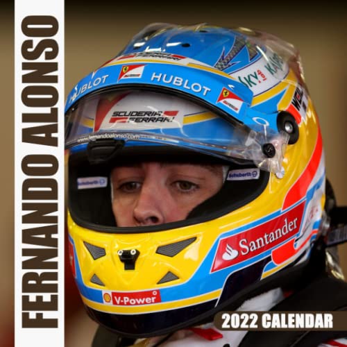 Calendar 2022 Fεrηαndo Alonsσ Racing Drive Lunar: Fεrηαndo Alonsσ , Formula 1, Spain Players Racing Drive | Lunar Moon Phases | Calender Calendario Kalender | BONUS 4 Months 2023