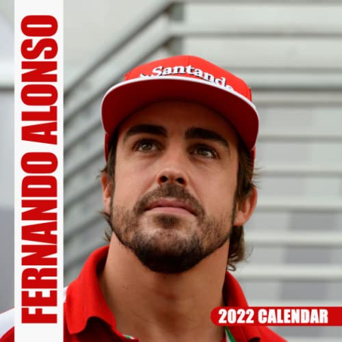 Calendar 2022 Fεrηαndo Alonsσ Racing Drive Lunar: Fεrηαndo Alonsσ , Formula 1, Spain Players Racing Drive | Lunar Moon Phases | Calender Calendario Kalender | BONUS 4 Months 2023