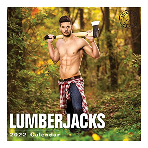 Calendario de pared 2022 Lumberjacks por Bright Day, 30,5 x 30,5 cm, caliente sexy Pinup Muscle Manly
