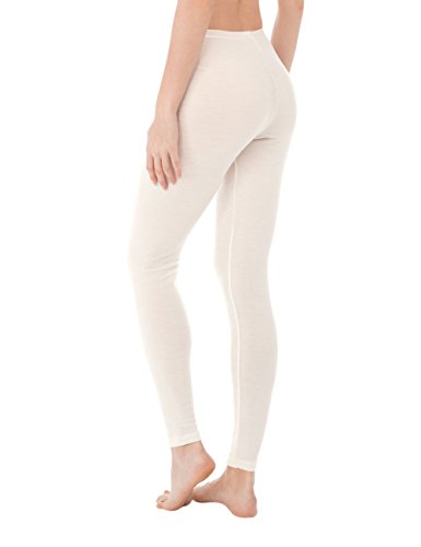 Calida True Confidence Leggings Pantalones térmicos, Color Blanco Crema, 50 para Mujer