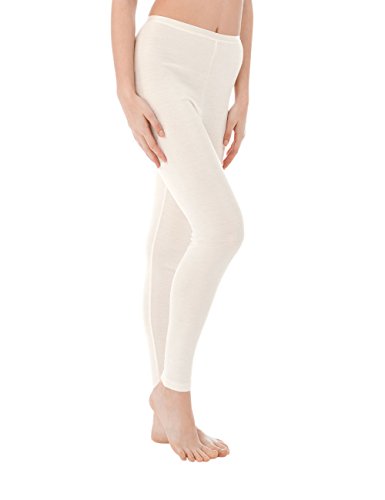 Calida True Confidence Leggings Pantalones térmicos, Color Blanco Crema, 50 para Mujer
